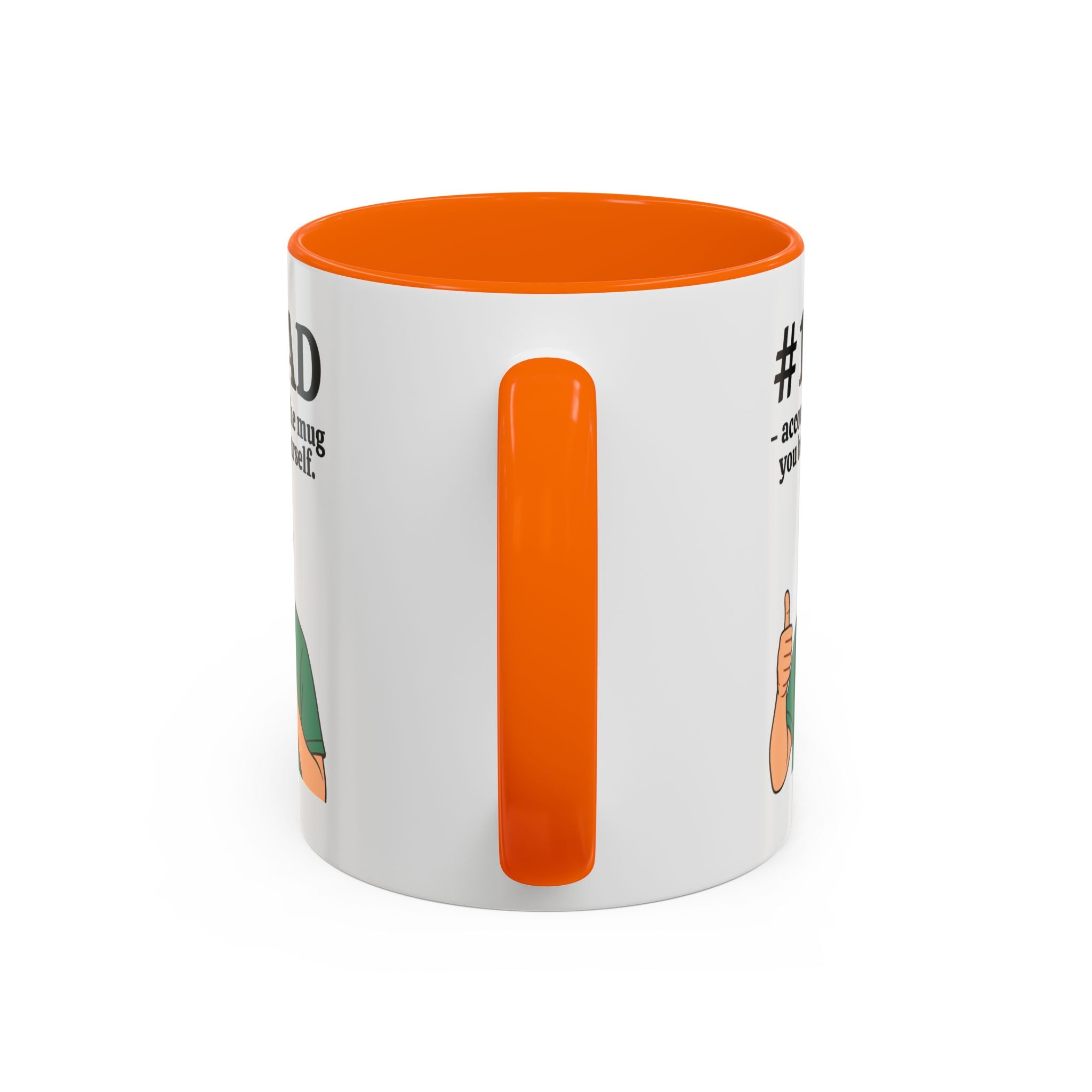 Funny Dad Mug - "#1 Dad Mug - According to the Mug You Bought Yourself!" | Father's Day Gift | 11oz Coffee Cup