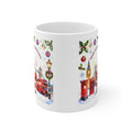 Merry Blighty Christmas - UK Santa Mug | British Festive Cup | London Watercolour Design | UK Holiday Gift
