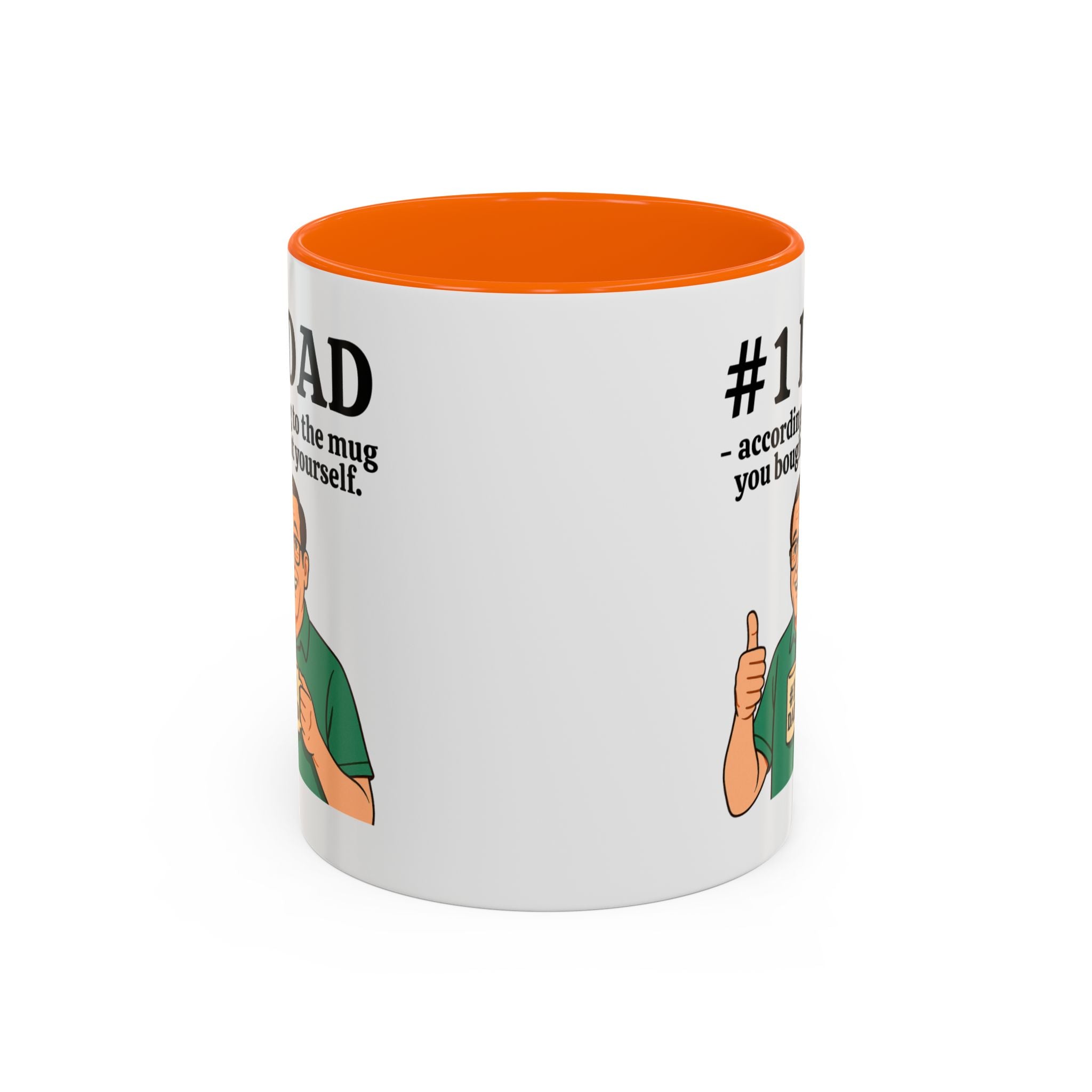 Funny Dad Mug - "#1 Dad Mug - According to the Mug You Bought Yourself!" | Father's Day Gift | 11oz Coffee Cup