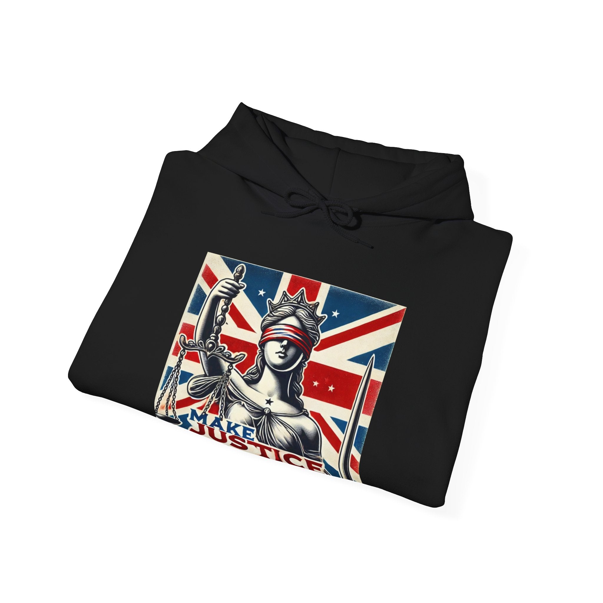Make Justice Blind Again Hoodie | Unisex Sweatshirt for Rallies & Activism, Free Speech Marches, Political Protest apparel Cosy Days at Home
