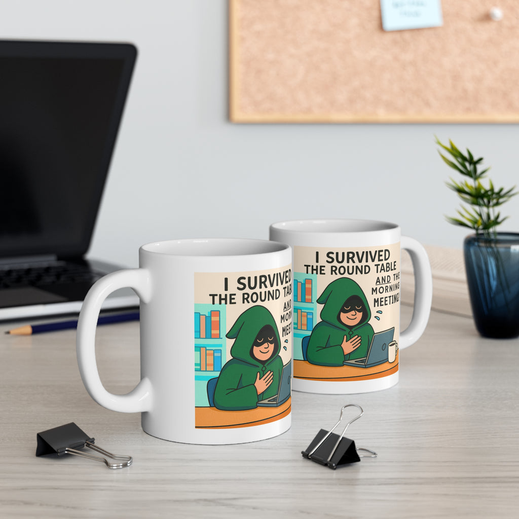 I Survived the Round Table and the Morning Meeting Traitors parody mug, photo 5