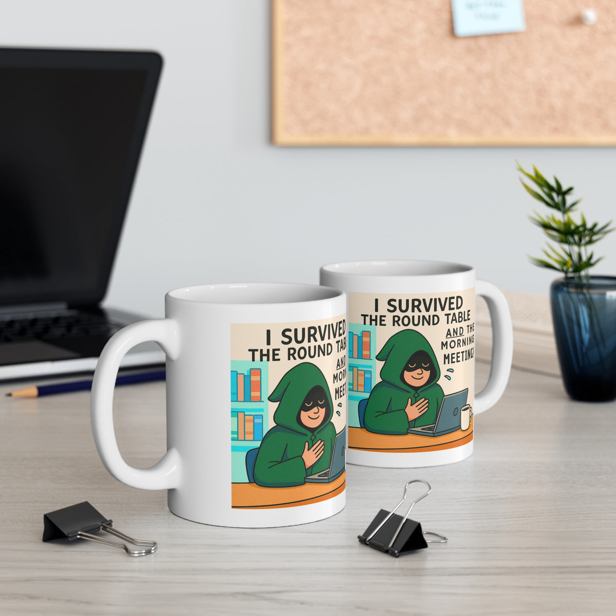 I Survived the Round Table and the Morning Meeting Traitors parody mug, photo 5