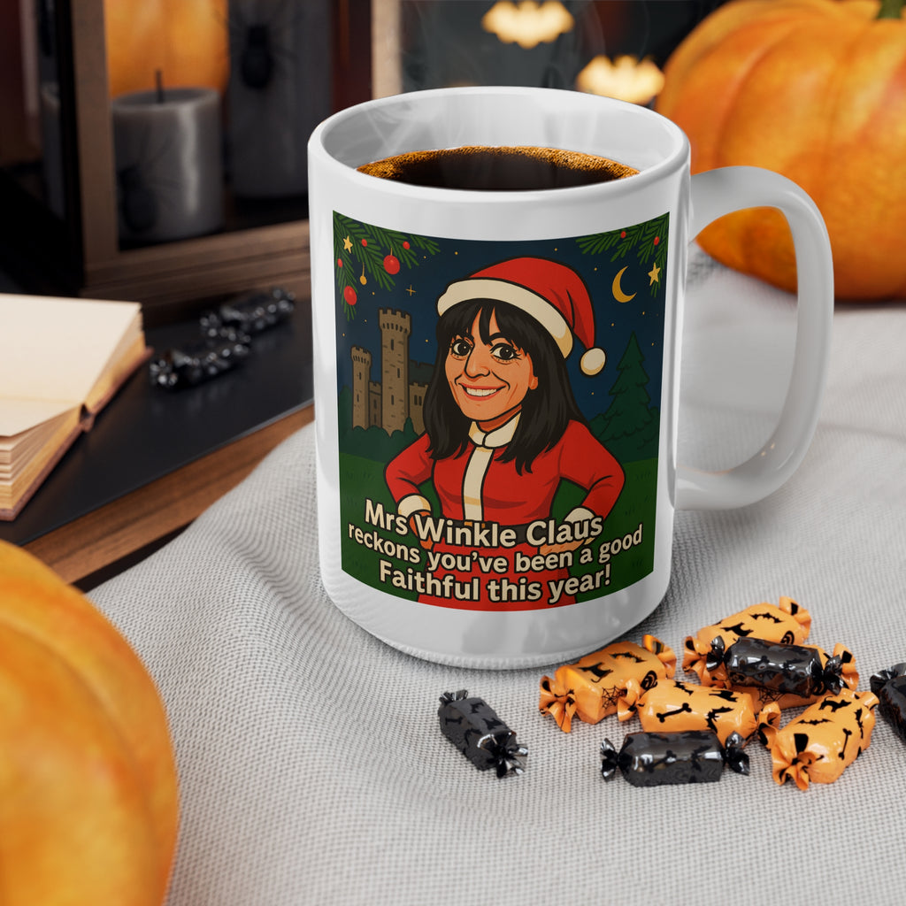 Celebrity Traitors UK Mug | Funny British TV Show Cup | Cheeky Claudia Winkleman Gift for TV Fans