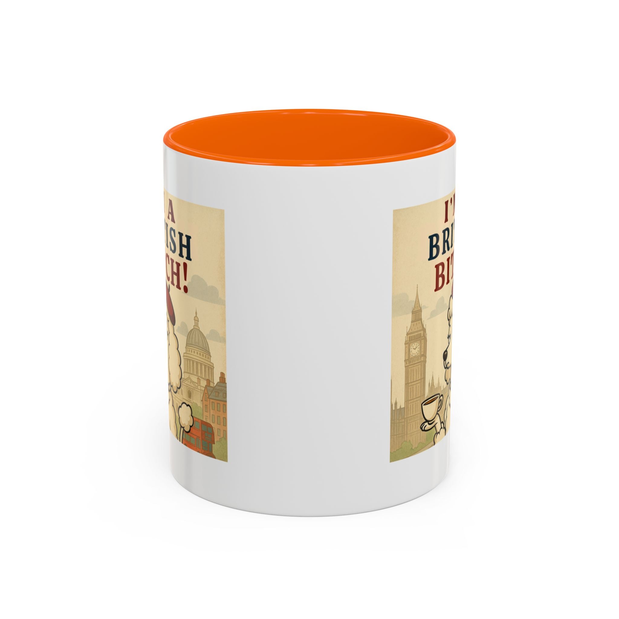 I'm A British Bitch! 11oz Mug | Funny Poodle Mug with Sass | Sassy UK Gift | Cute Dog Coffee Mug | British Gift Ideas