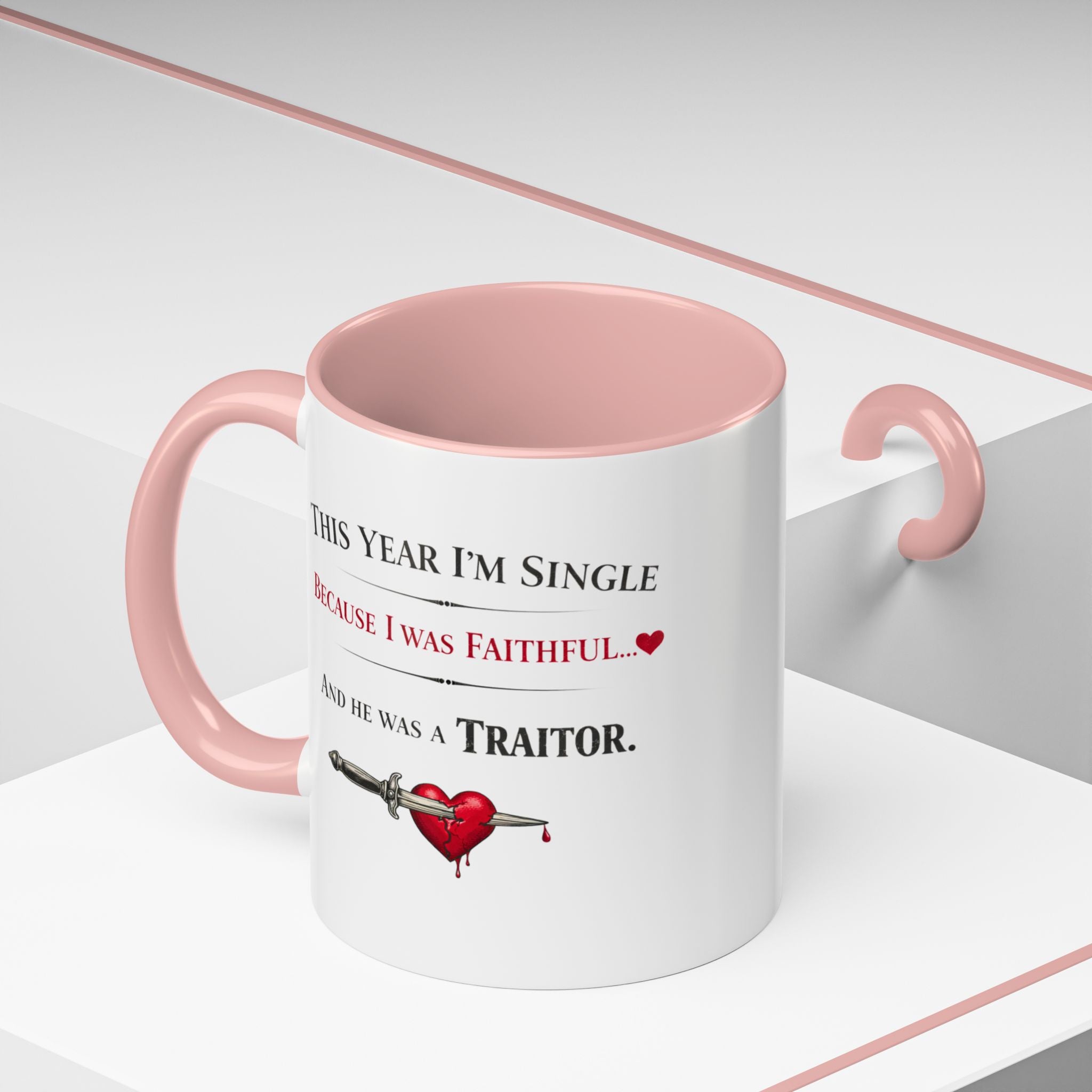Traitors UK Inspired Funny Single Valentine Mug | Galentine's Faithful Break-Up Cup