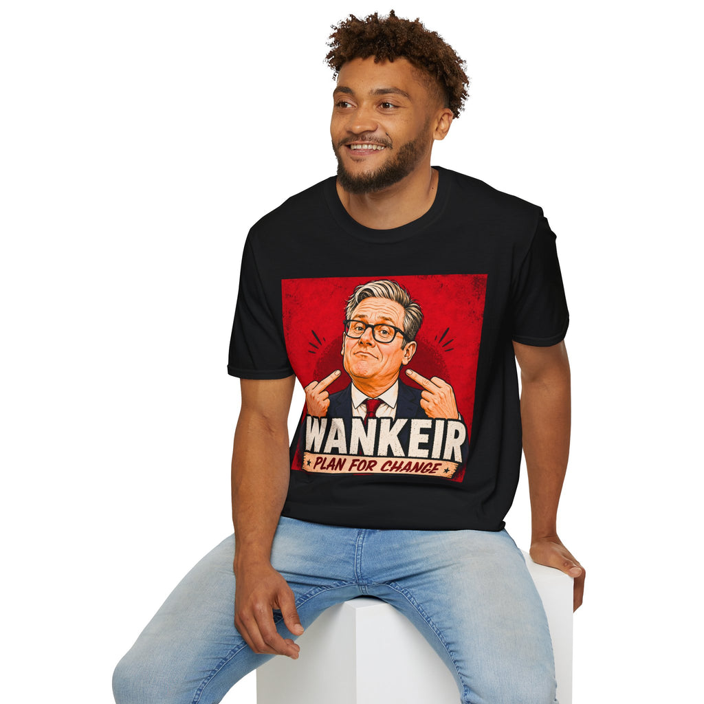 Wankeir Labour Parody T-Shirt | Keir Starmer Satire Tee