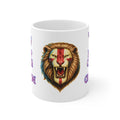 Keep Calm & Crusade On! Roaring English Lion Mug | St. George's Cross 11oz and 15oz Tea Cup | Medieval Patriot England Coffee Gift