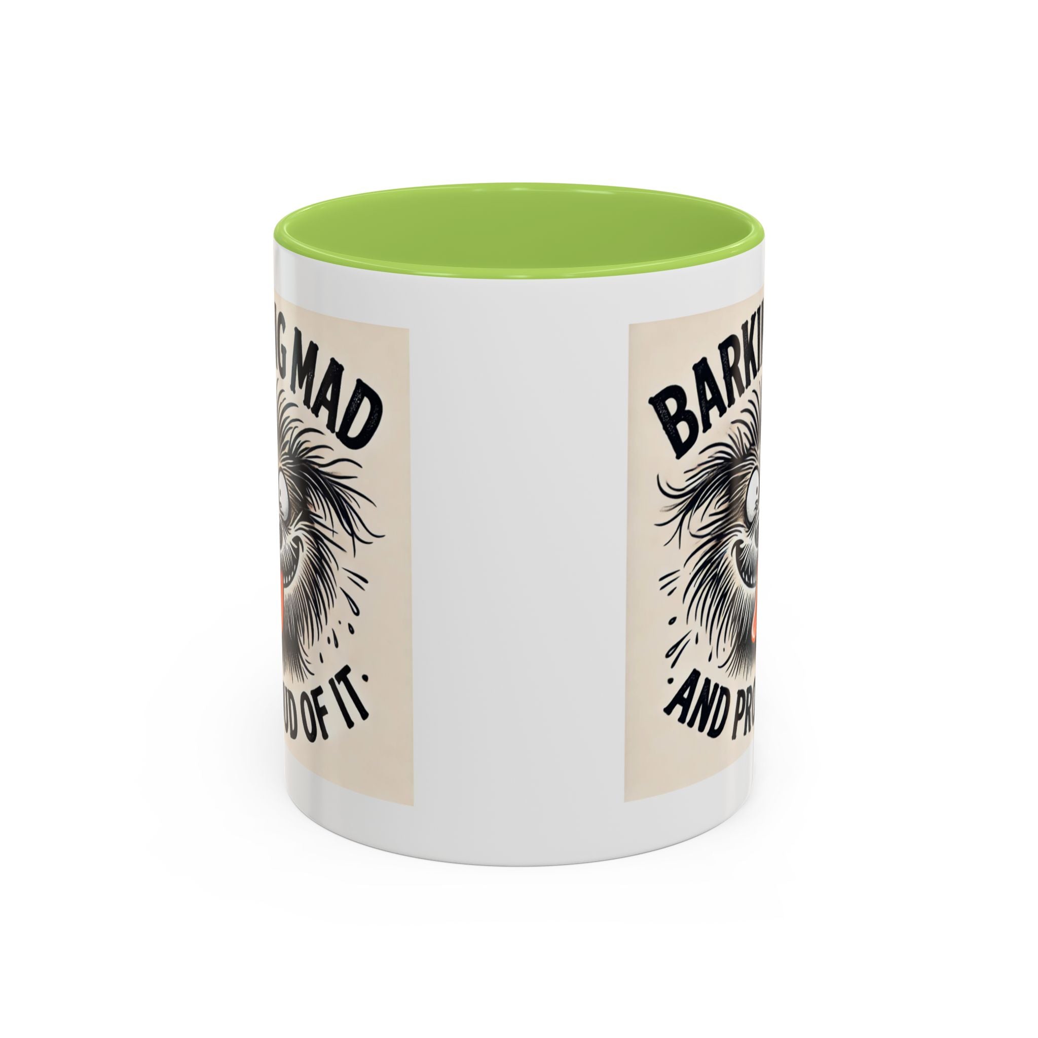 Barking Mad and Proud of It - Funny Dog Accent Coffee Mug | 11oz Ceramic Cup for Office Workers, Secret Santa Gift, Novelty Mug
