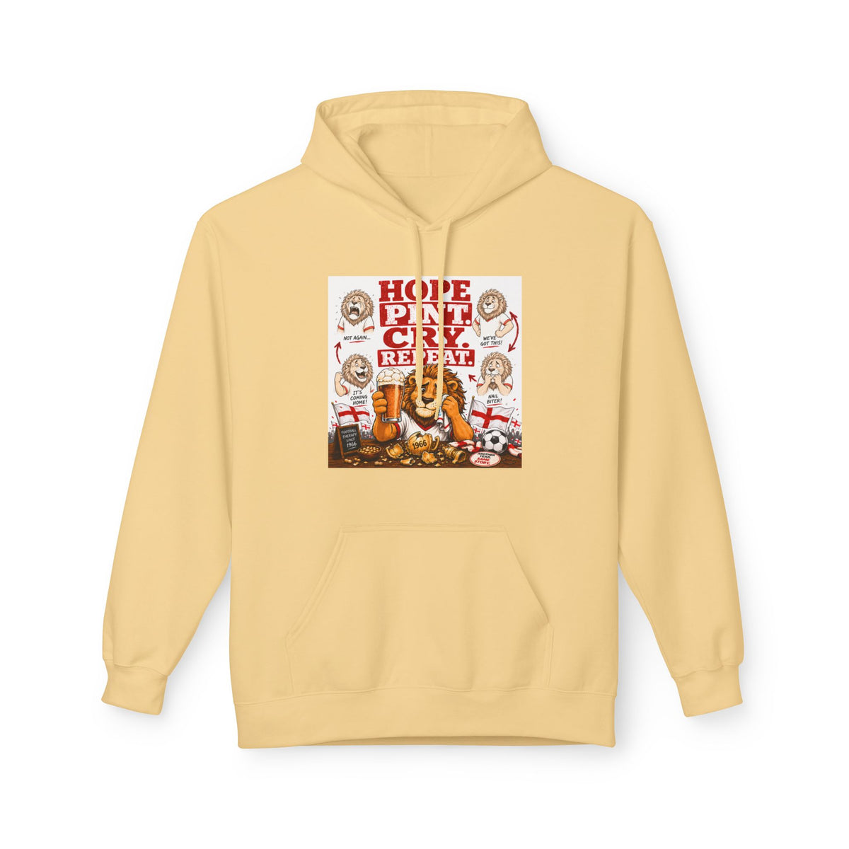 Three Lions emotional support England football hoodie, photo 3