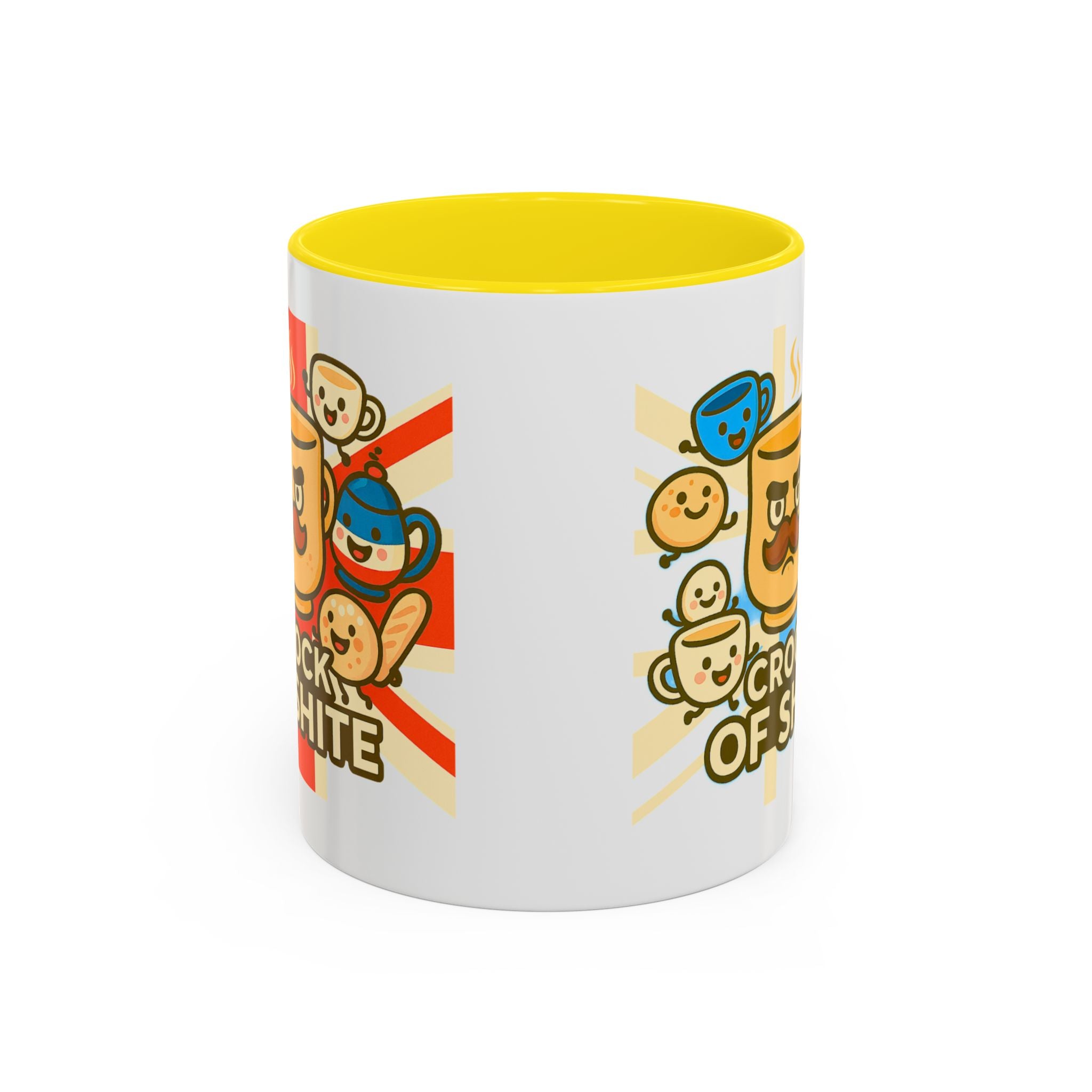 Crock of Shite Mug | Funny British Humour Teacup Cartoon | UK Patriot Banter Gift, Quirky Novelty Coffee Cup 11oz