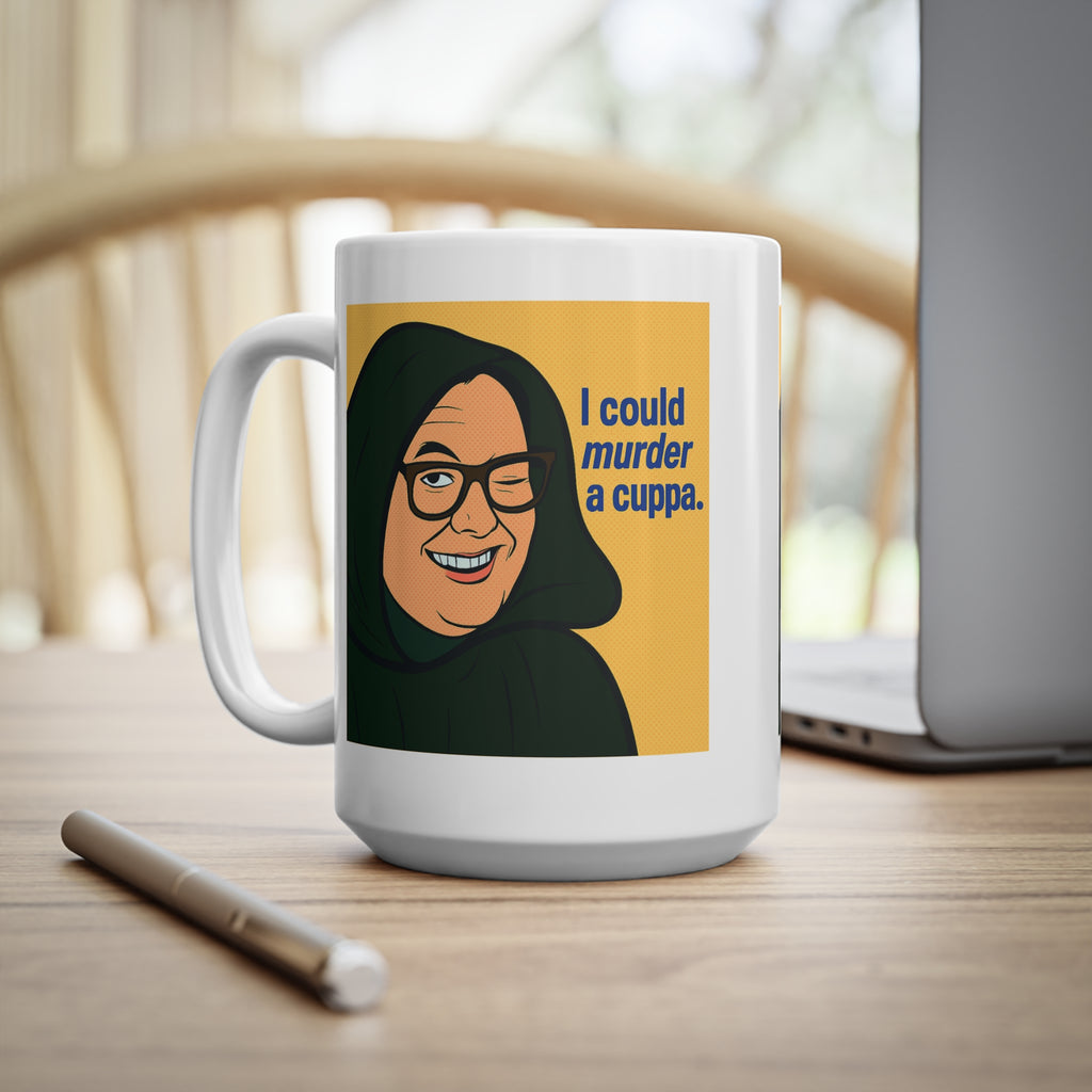 I Could Murder a Cuppa Alan Carr Celebrity Traitors pop art mug, photo 8