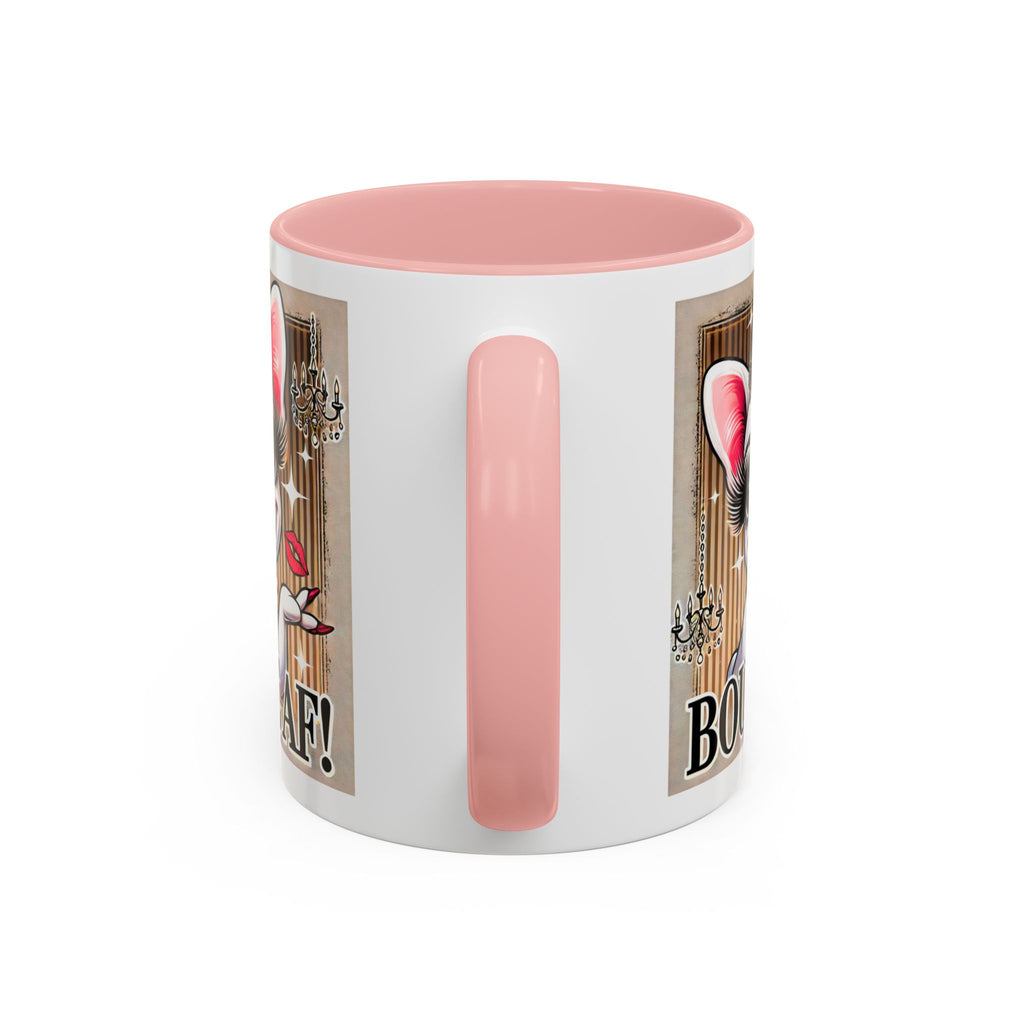 BOUJEE AF Frenchie Mug | 11oz Cute Ceramic Coffee Cup Gift for Animal Lovers | French Bulldog Novelty Mug