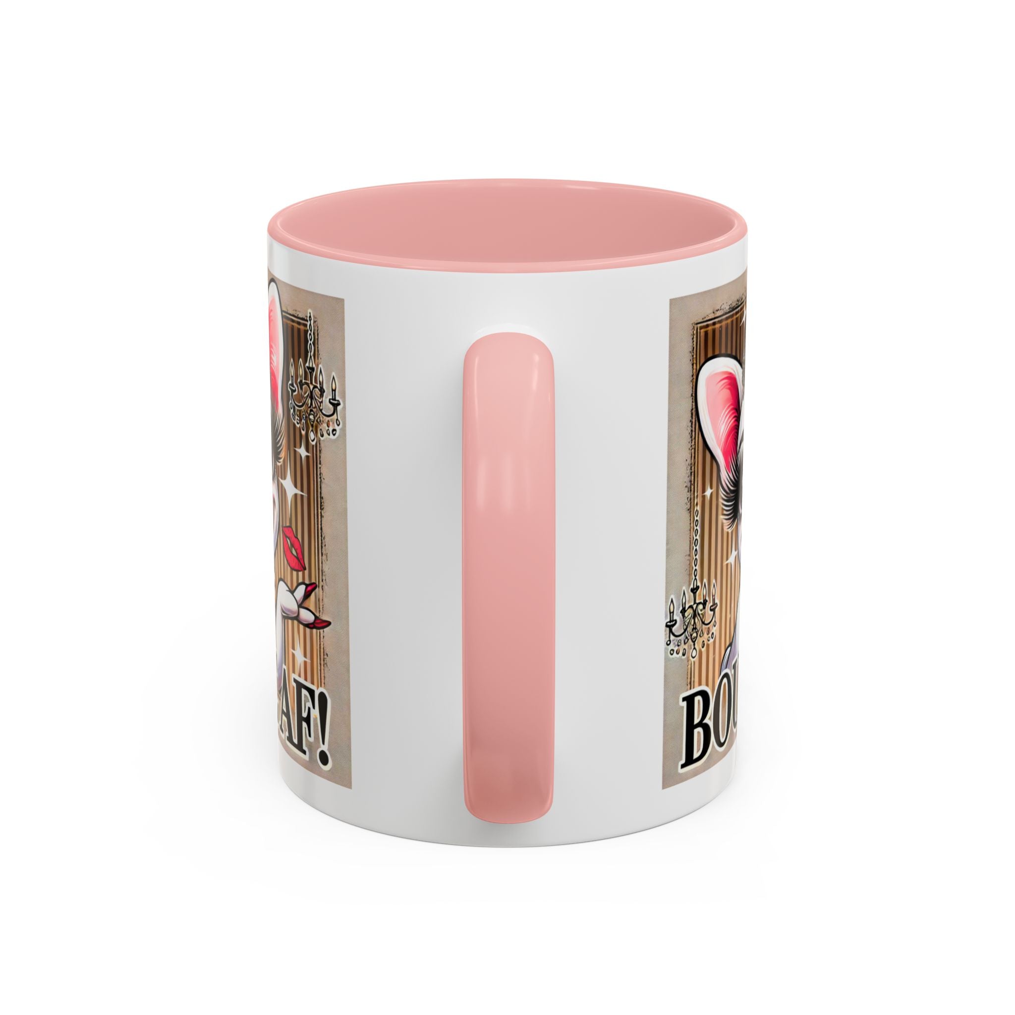 BOUJEE AF Frenchie Mug | 11oz Cute Ceramic Coffee Cup Gift for Animal Lovers | French Bulldog Novelty Mug